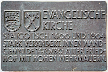 Tafel Pelagiuskirche