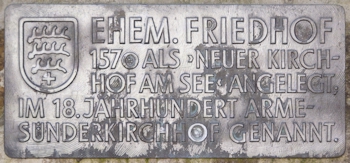 Tafel Ehemaliger Friedhof