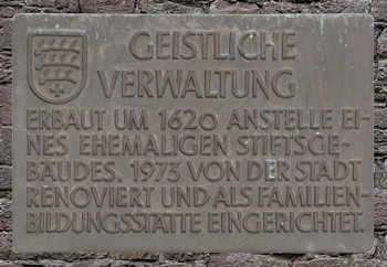 Tafel Geistliche Verwaltung