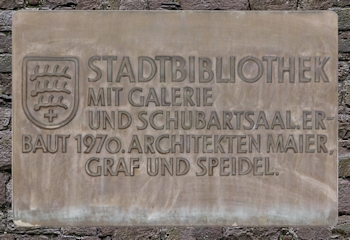 Tafel Stadtbibliothek