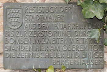 Tafel Stadtmauer