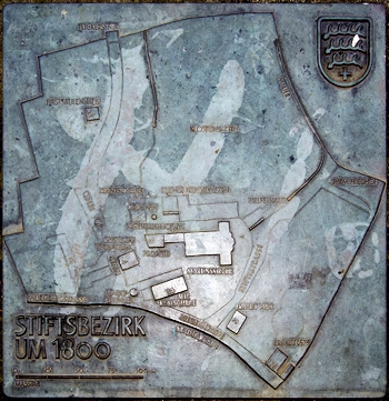 Grundriß-Tafel Stiftsbezirk